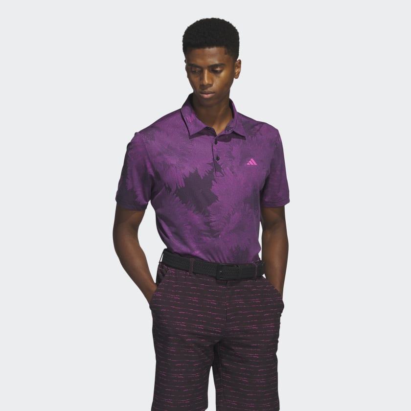 Adidas Flower Mesh Golf Polo Shirt