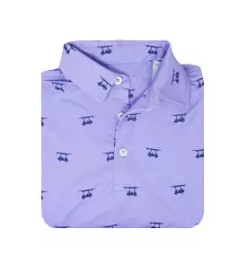 Albatross Youth Polo - Lavender Golf Cart