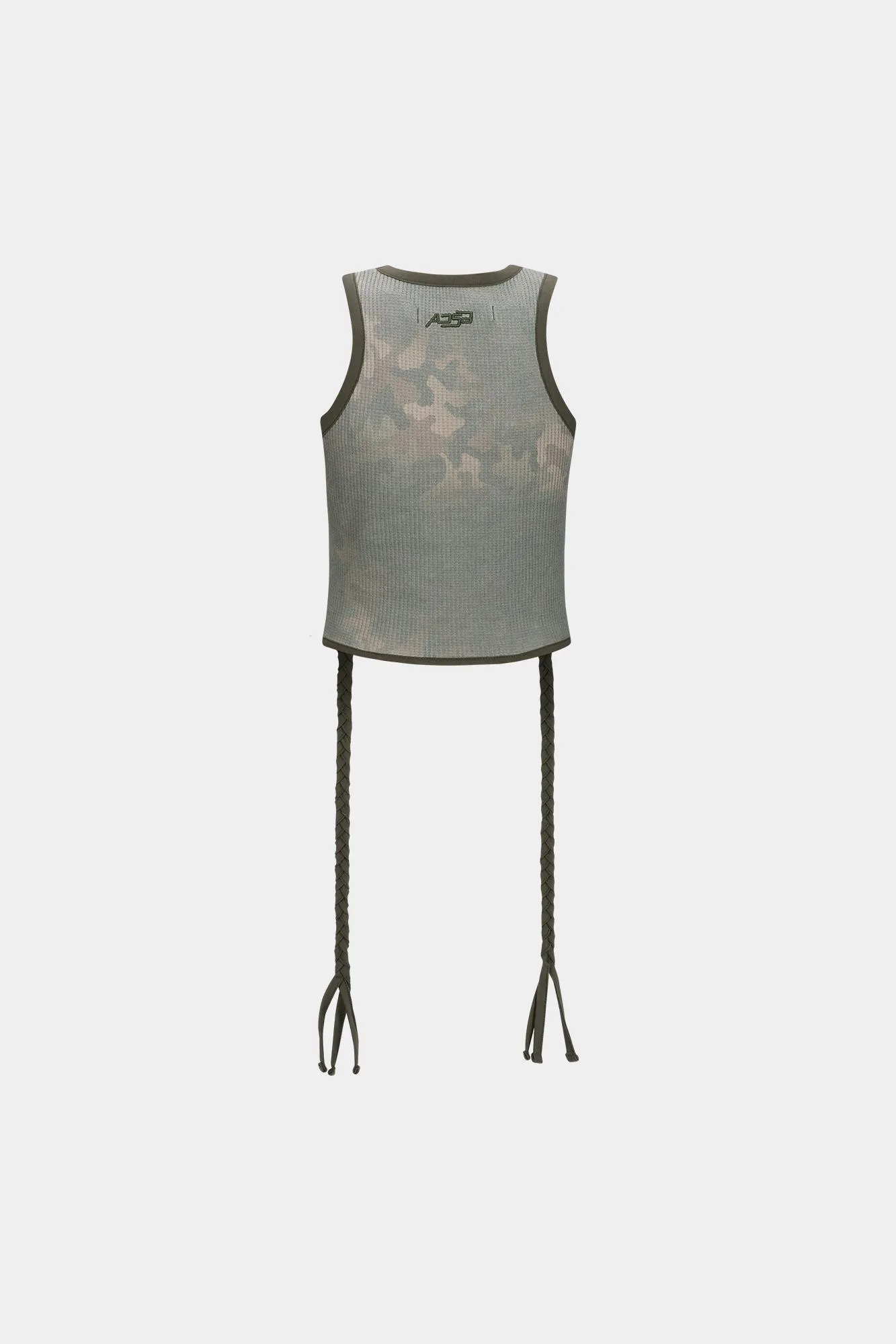 ANDERSSON BELL  |Camouflage Sleeveless Street Style Logo Tanks & Camisoles