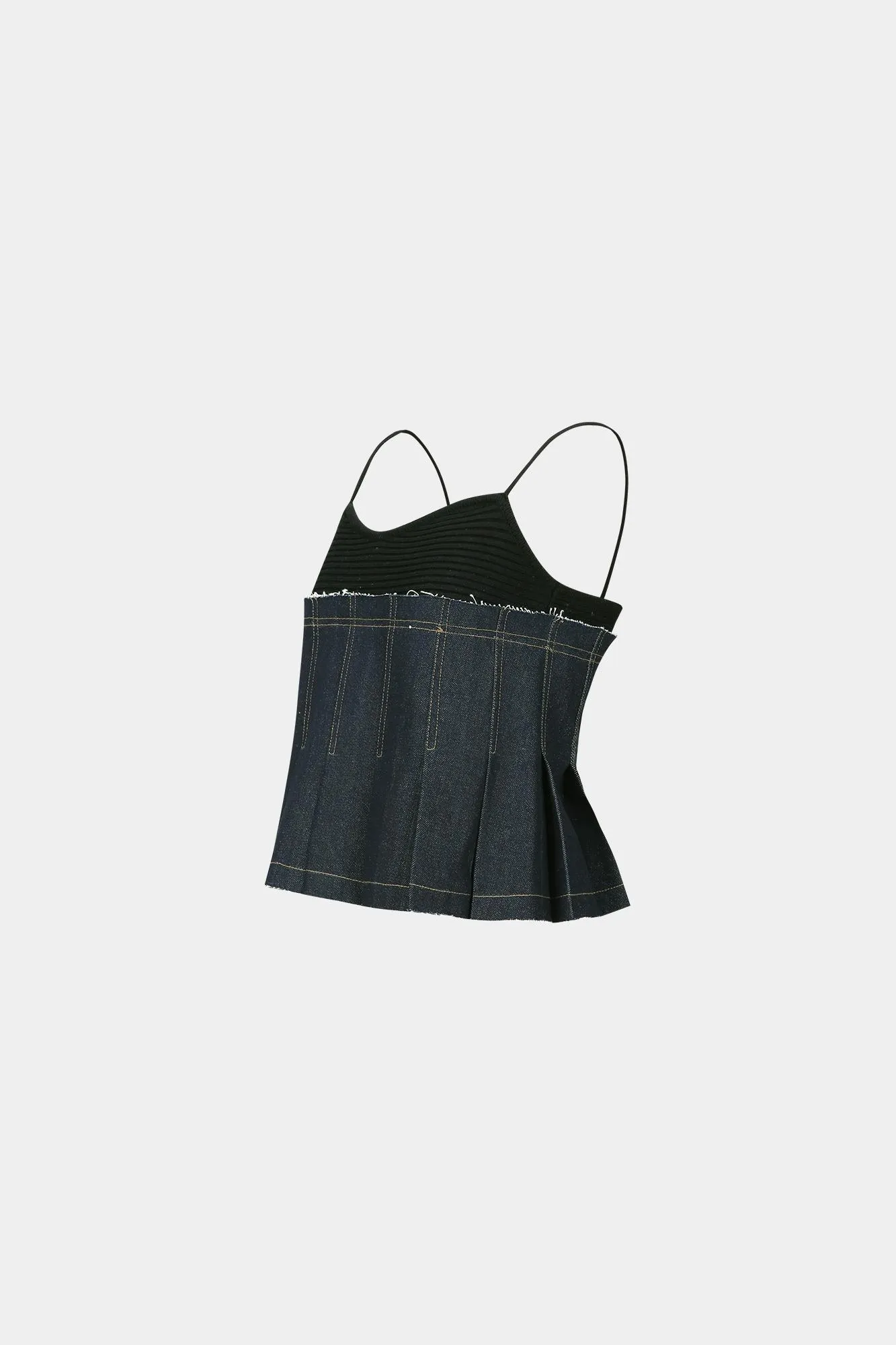 ANDERSSON BELL  |Denim Nylon Sleeveless Street Style Cotton Tanks & Camisoles