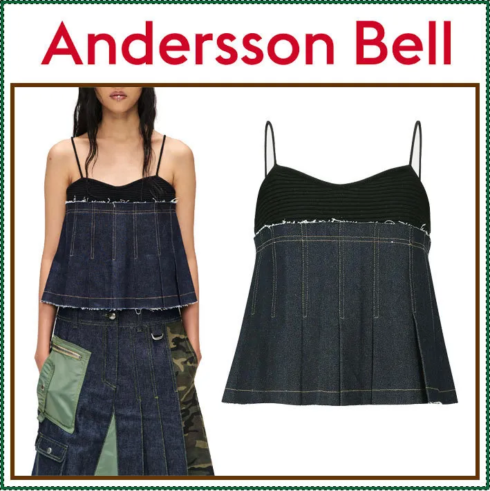 ANDERSSON BELL  |Sleeveless Street Style Plain Tanks & Camisoles