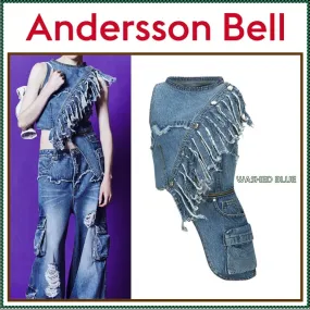 ANDERSSON BELL  |Street Style Plain Cotton Logo Tanks & Camisoles