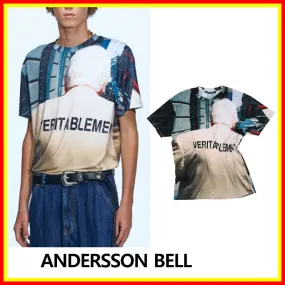 ANDERSSON BELL  |Street Style U-Neck Short Sleeves T-Shirts