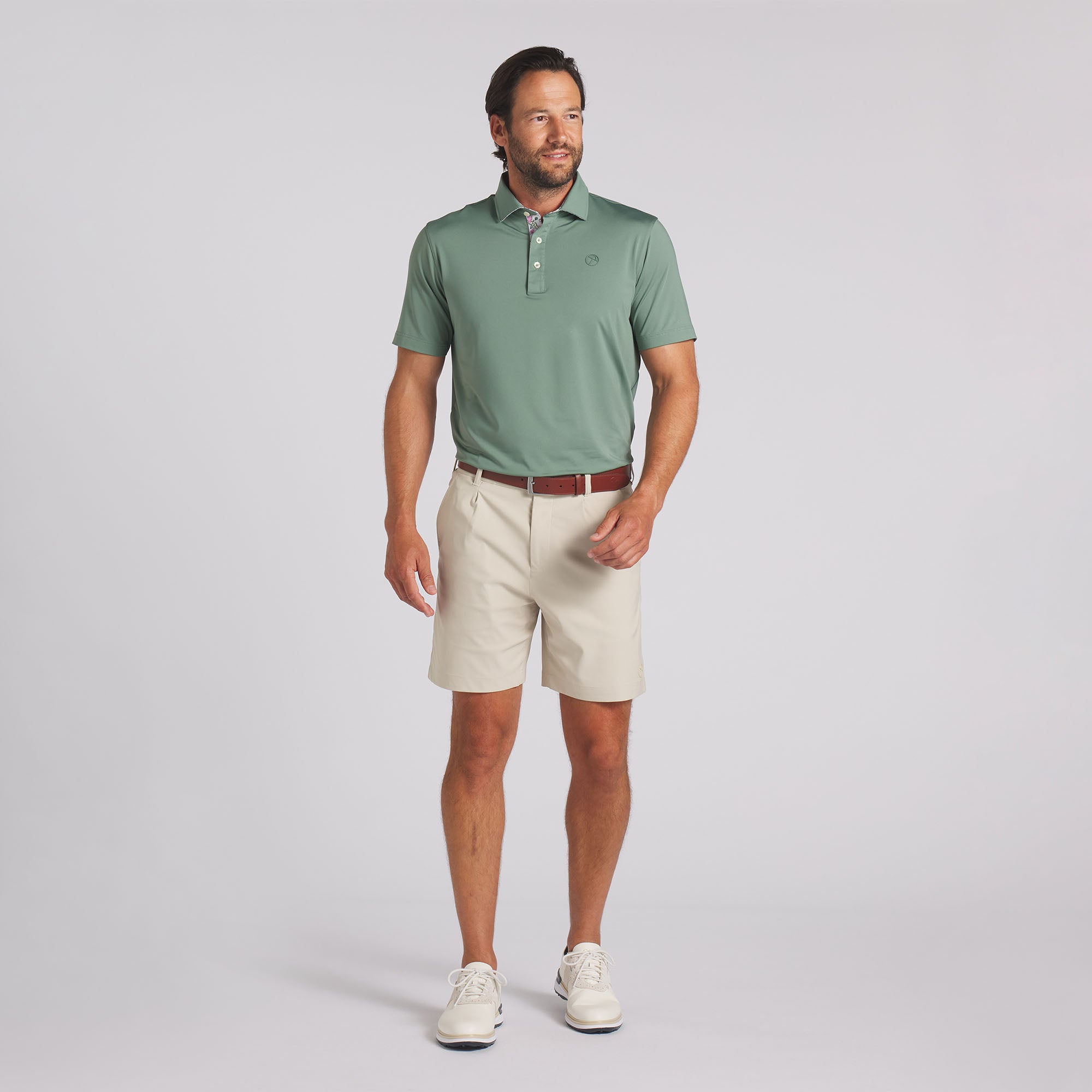 AP Floral Trim Golf Polo