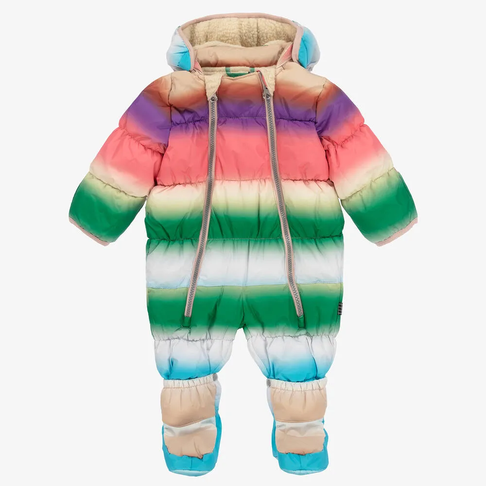 Baby Girls Pink Gradient Snowsuit