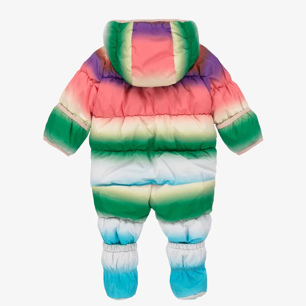 Baby Girls Pink Gradient Snowsuit