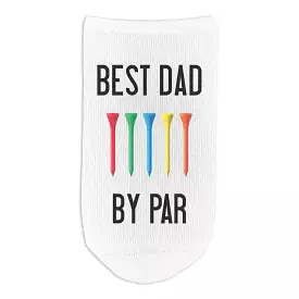 Best Dad by Par Golf Socks for Dad, Golf No Show Socks