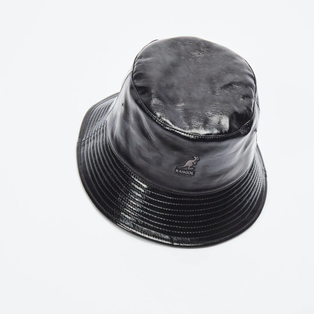 Bob Kangol - Future Bucket W/Earflaps (Black Crinkle)