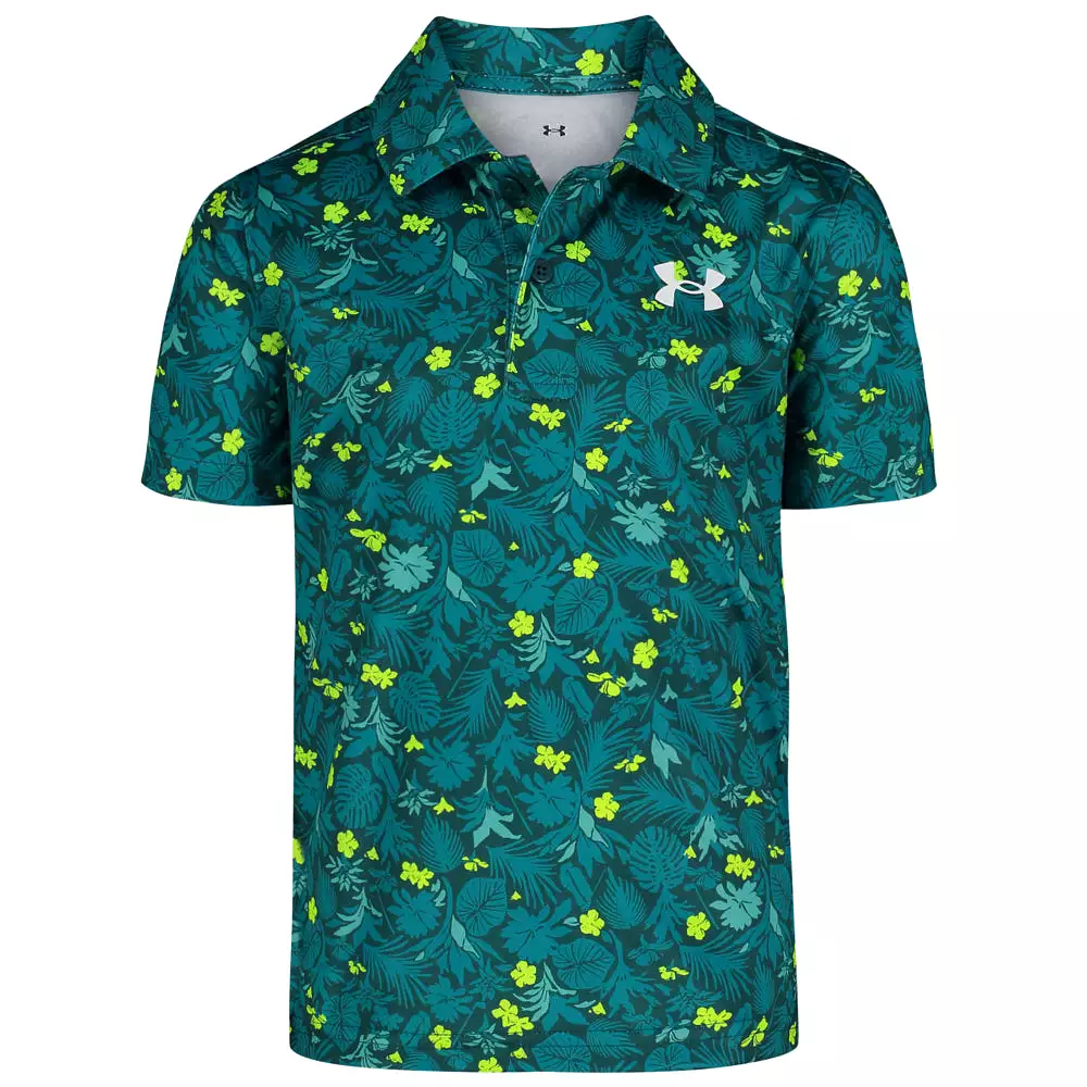 Boys' Under Armour Kids Playoff 3.0 Tropical Polo