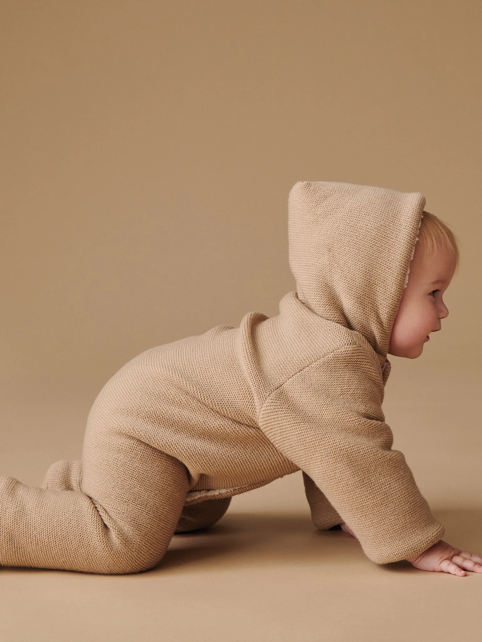 Camel Alejo Merino Baby Snowsuit