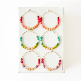 Colorful Gold Filled Ombre Hoops