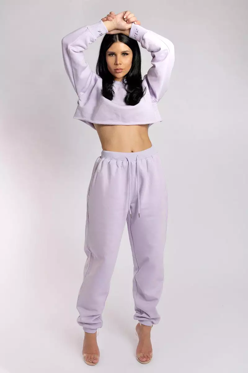 CXIX Oversized Jogger Bottoms - Lilac