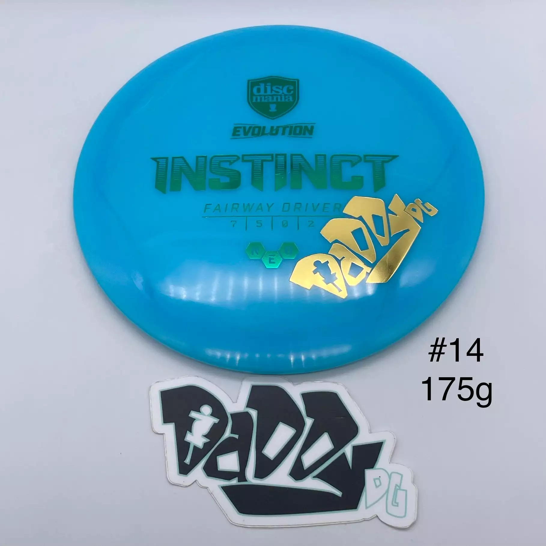 Discmania Evolution Neo Instinct Fairway Driver w/ Custom Daddy DG Stamp