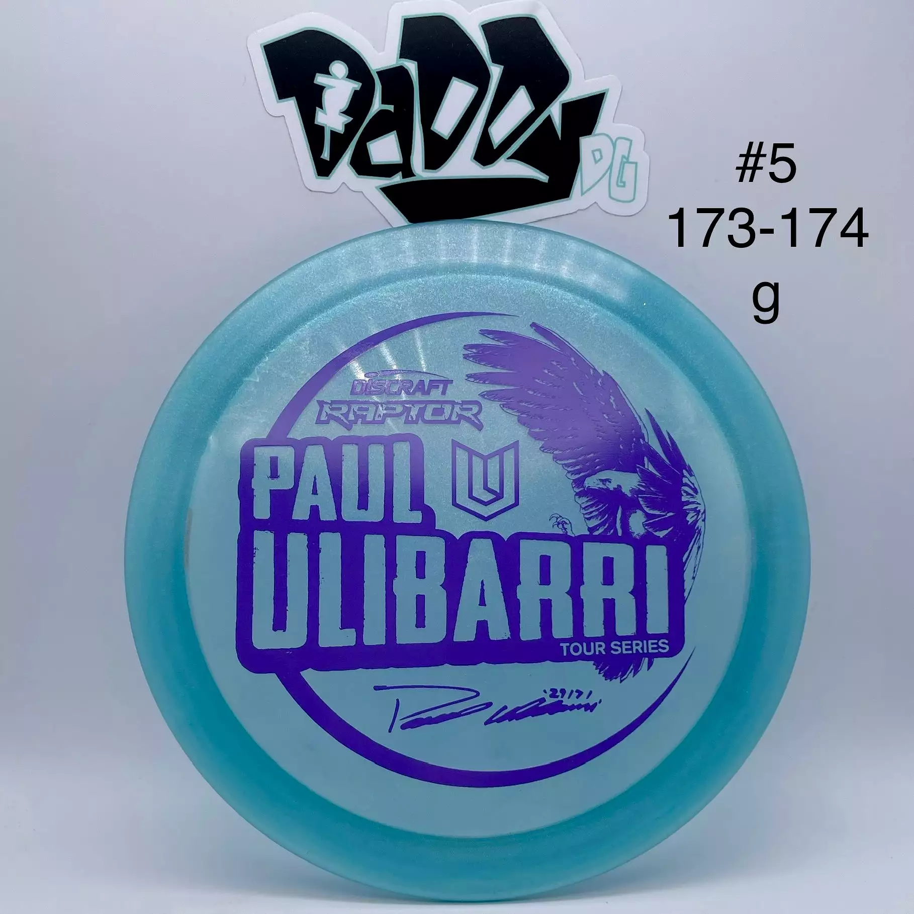 Discraft Z Metallic Raptor 2021 Tour Series Paul Ulibarri Stamped Fairway Driver