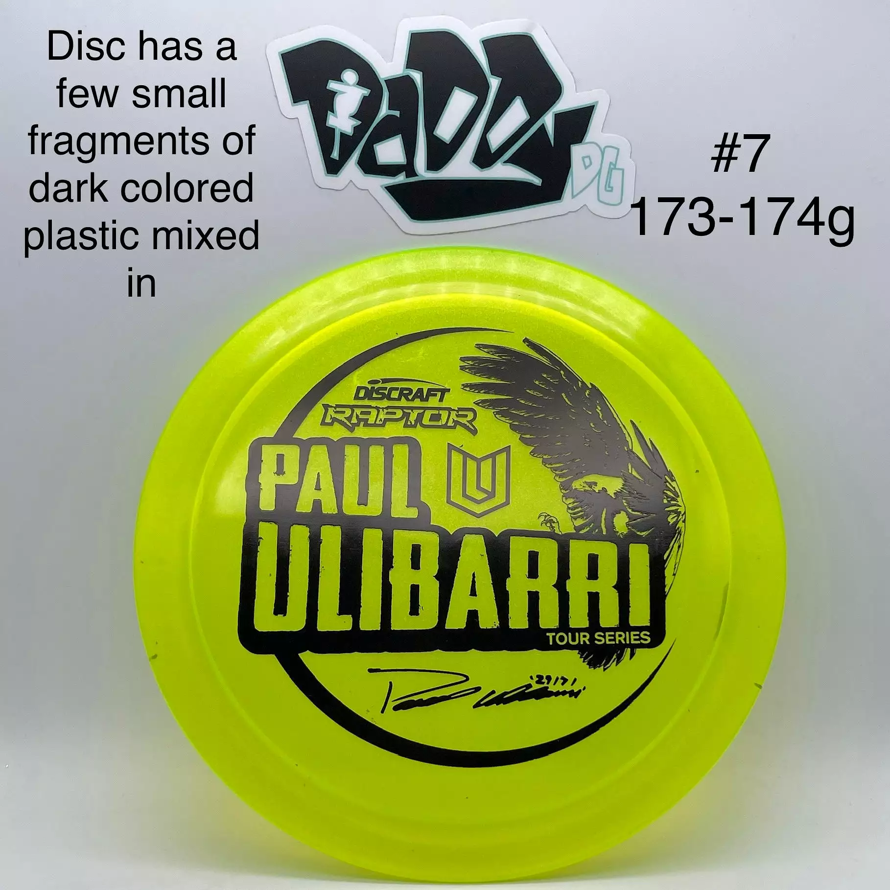 Discraft Z Metallic Raptor 2021 Tour Series Paul Ulibarri Stamped Fairway Driver