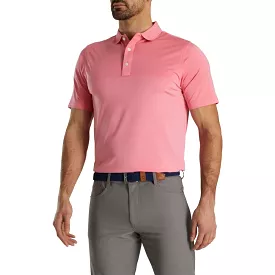 Footjoy Men's Engineered Pin Stripe Lisle Golf Polo