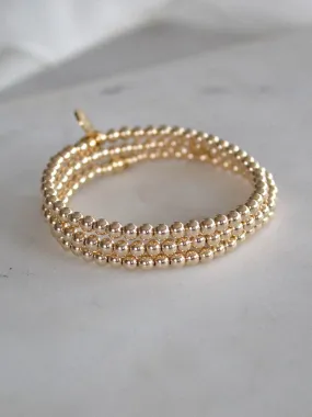 GOLD FILLED BEADED BRACELET