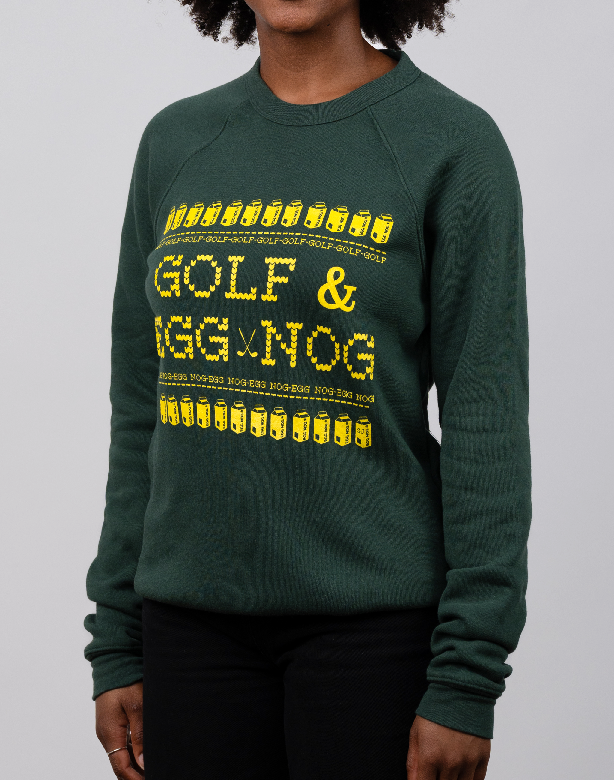 Golf & Egg Nog Unisex Ugly Sweatshirt