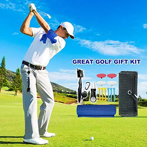 Golf Club Cleaning Kit - Golf Cooling Towel - Fathers Day Golf Gifts