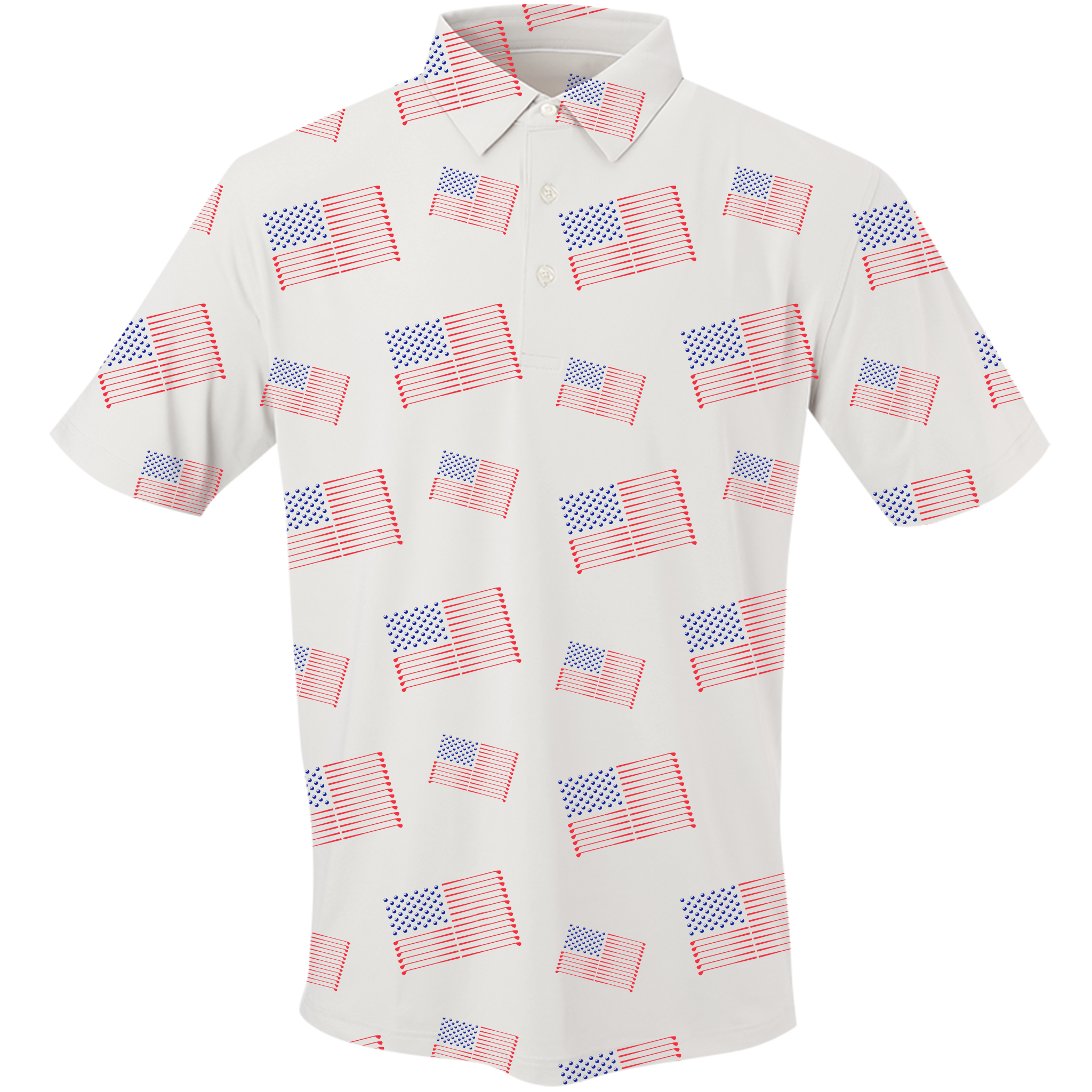 Golf Flag Men's Polo