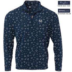 Golf Memphis Geometric Men's Quarter Zip