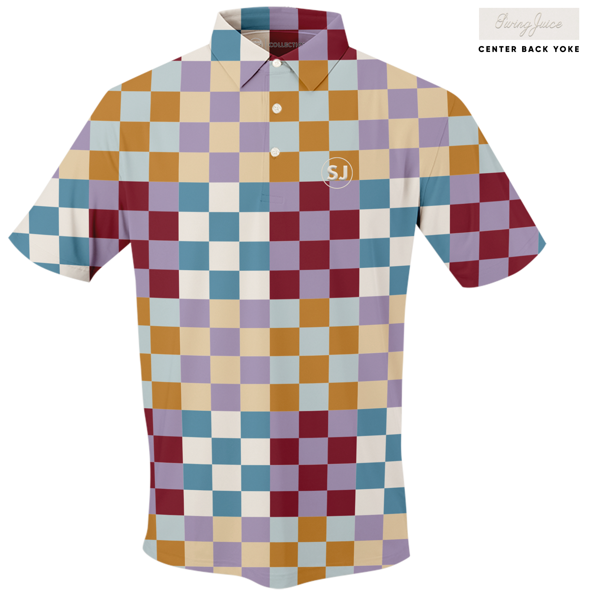 Golf Multi Checker Men's Polo