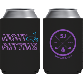 Golf Night Putting Koozie Purple O/S