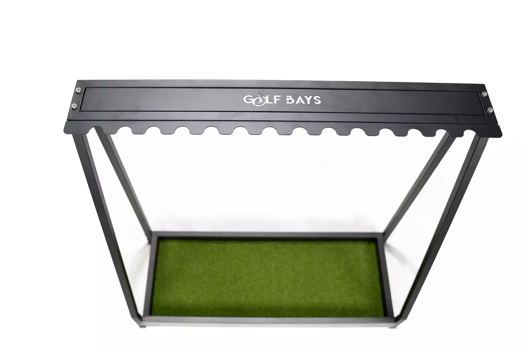 GolfBays Golf Club Storage Rack, Holds 14 Clubs, Indoor Golf Floor Equipment Storage Shelf