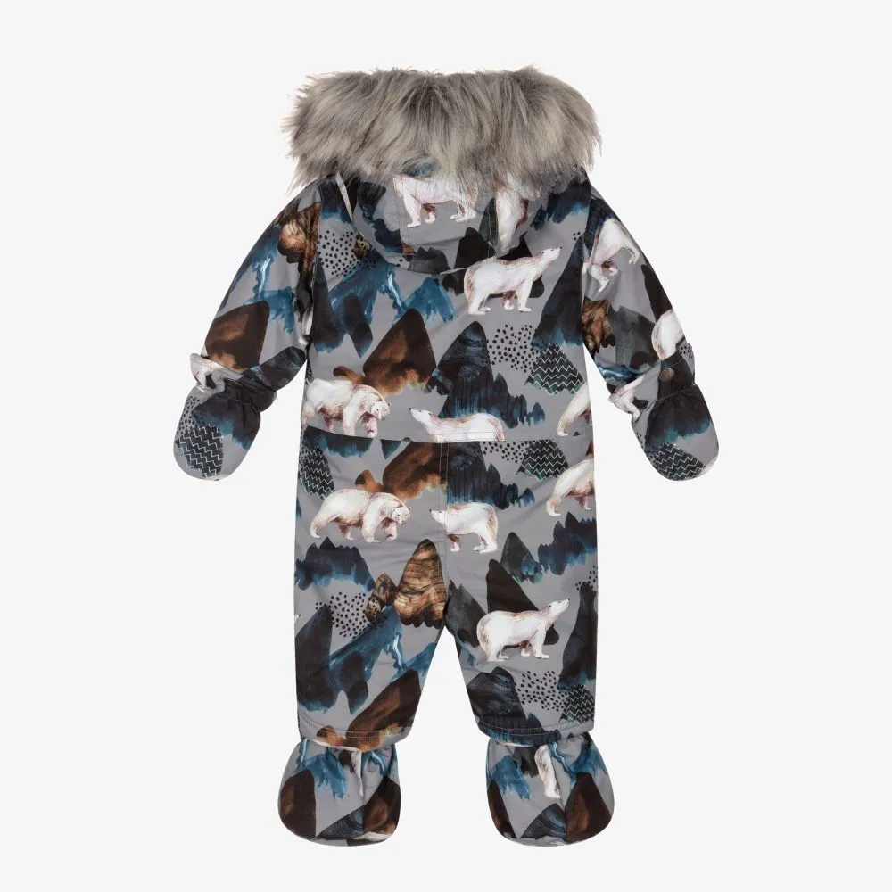 Grey Bears Snowsuit Set