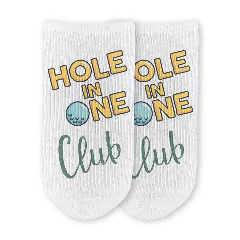 Hole in One Club No Show Socks for Him and Her