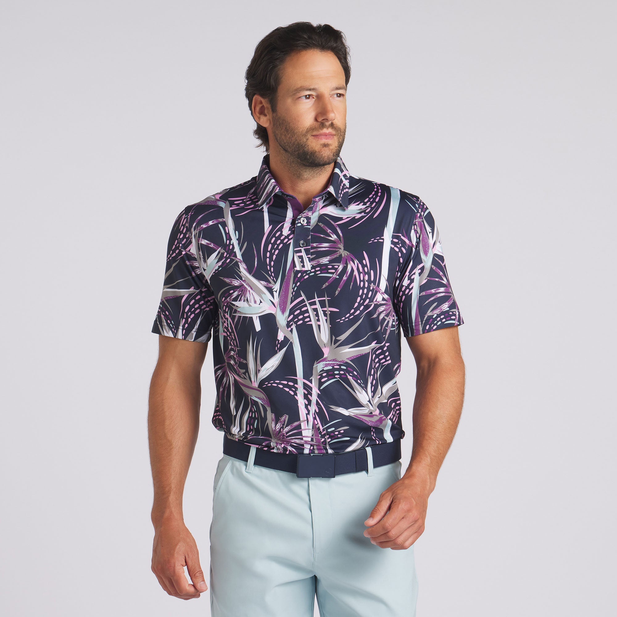 MATTR Birds of Paradise Golf Polo