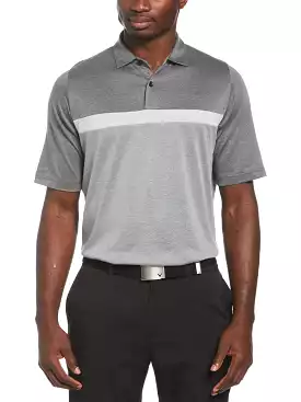 Mens Soft Touch Color Block Golf Polo