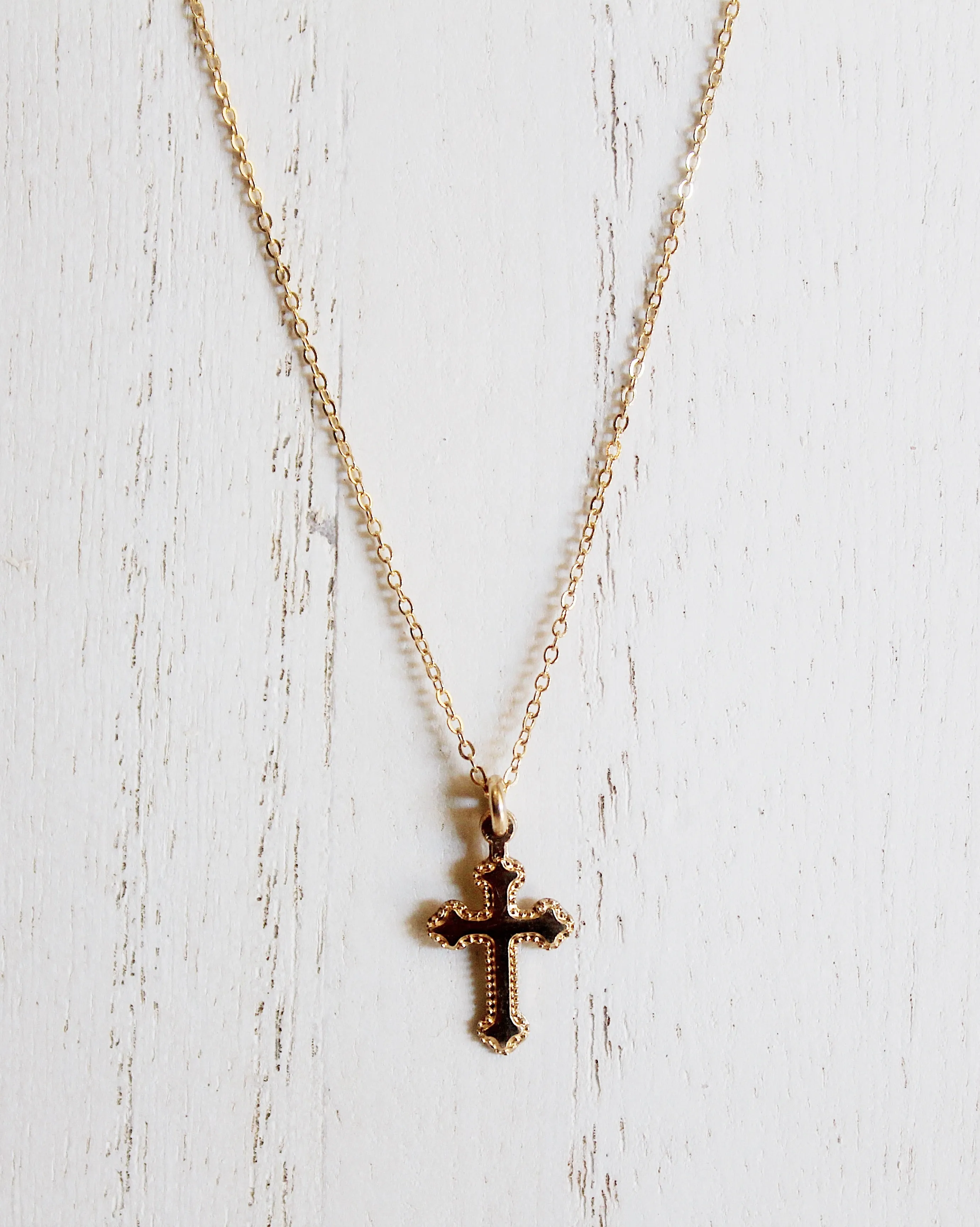 Mini Baby Cross Necklace