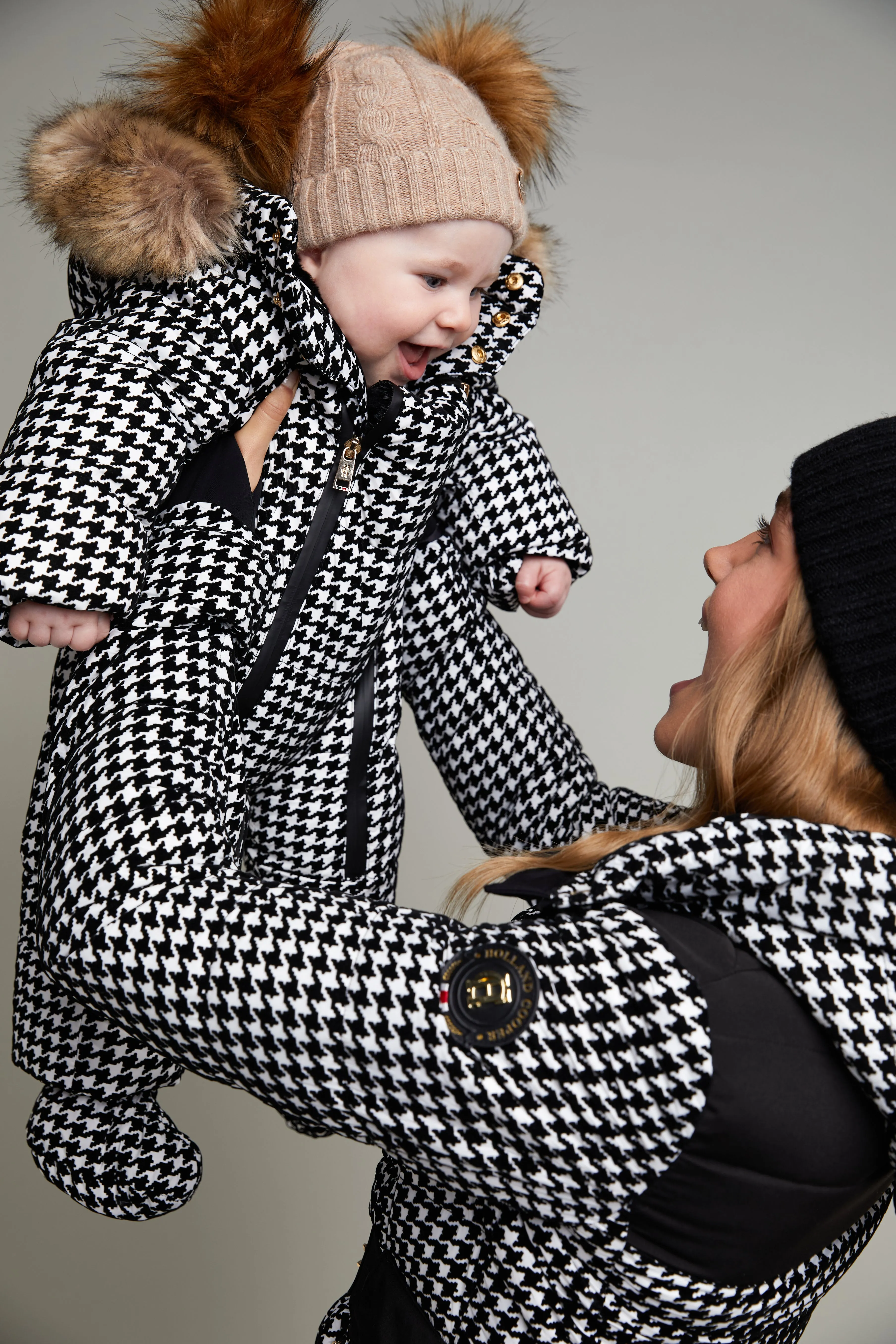 Mini Me - Houndstooth Snowsuit