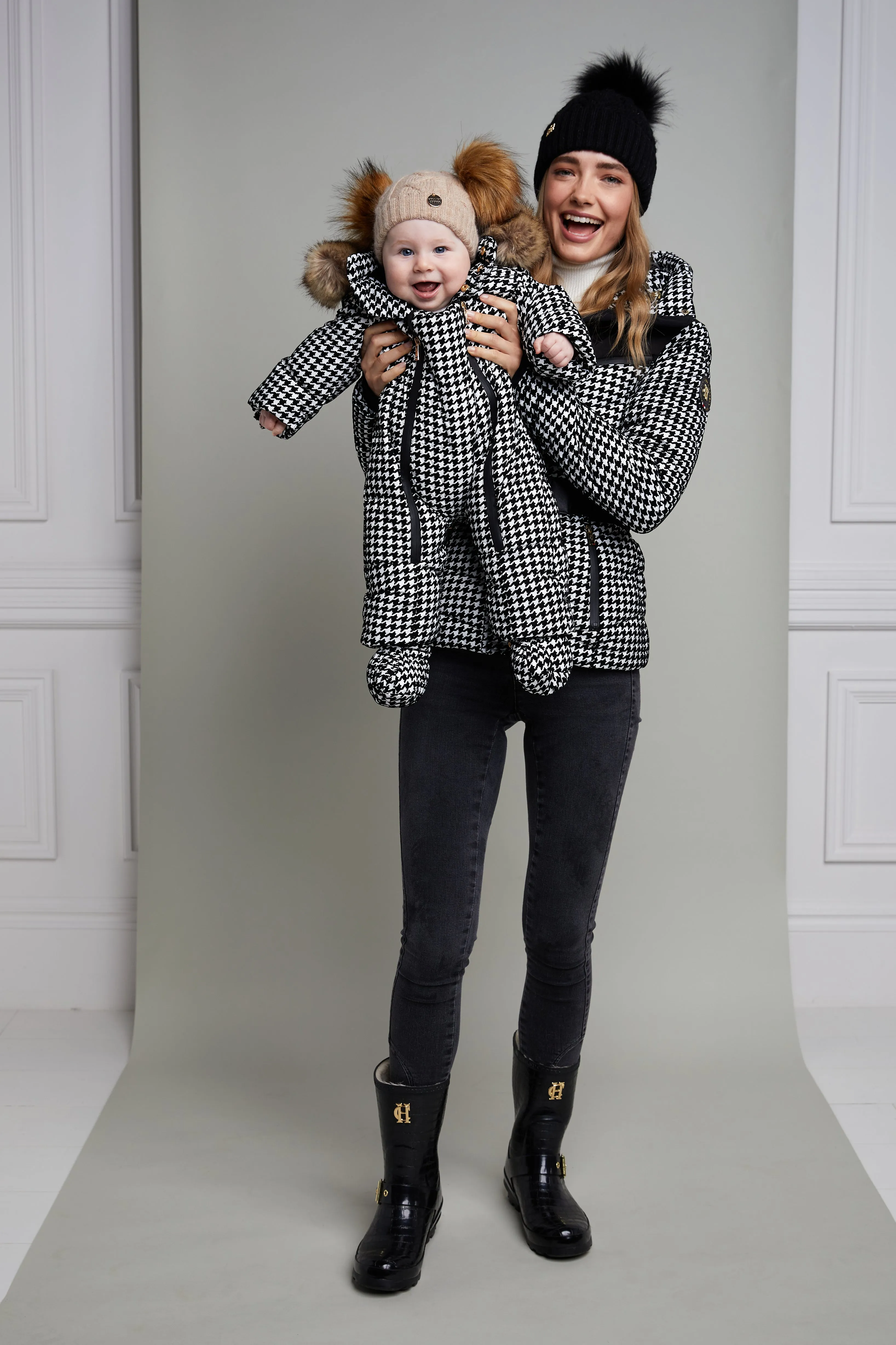 Mini Me - Houndstooth Snowsuit