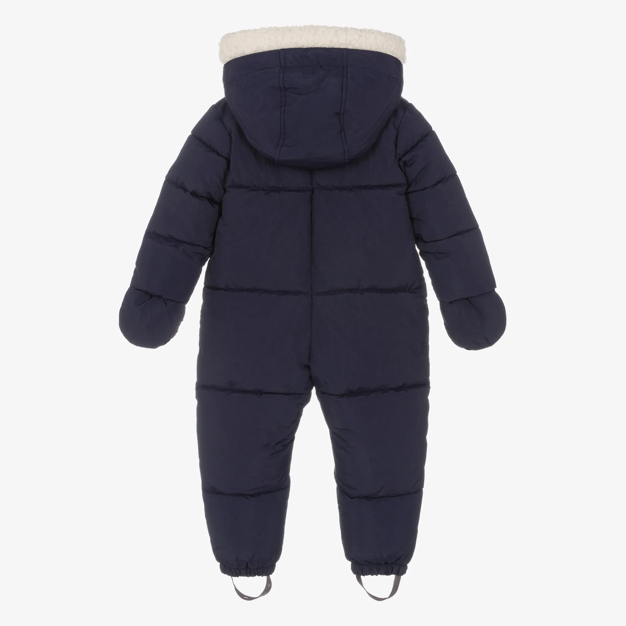 Navy Blue Puffer Baby Snowsuit