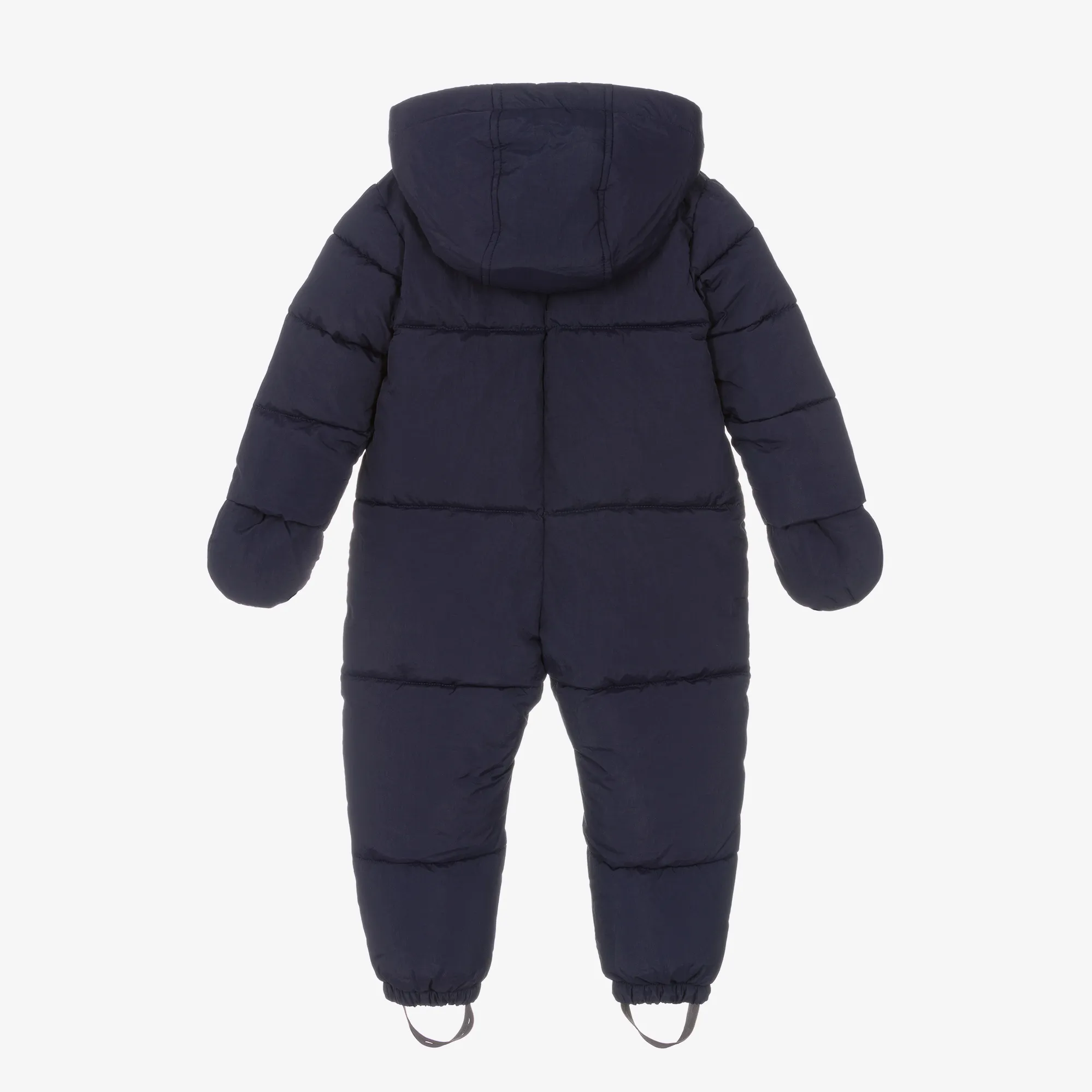 Navy Blue Puffer Baby Snowsuit