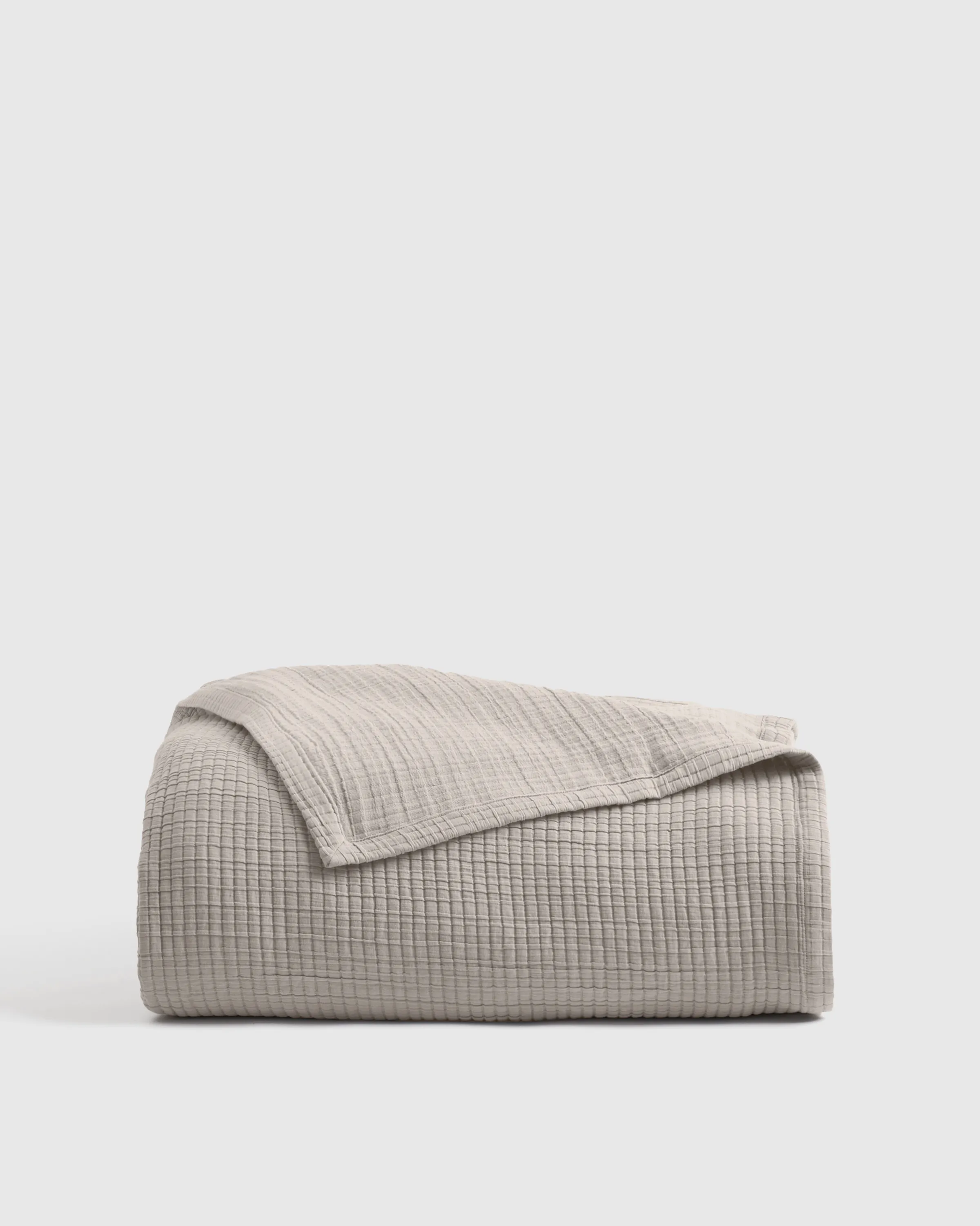 Organic Ribbed Cotton Coverlet