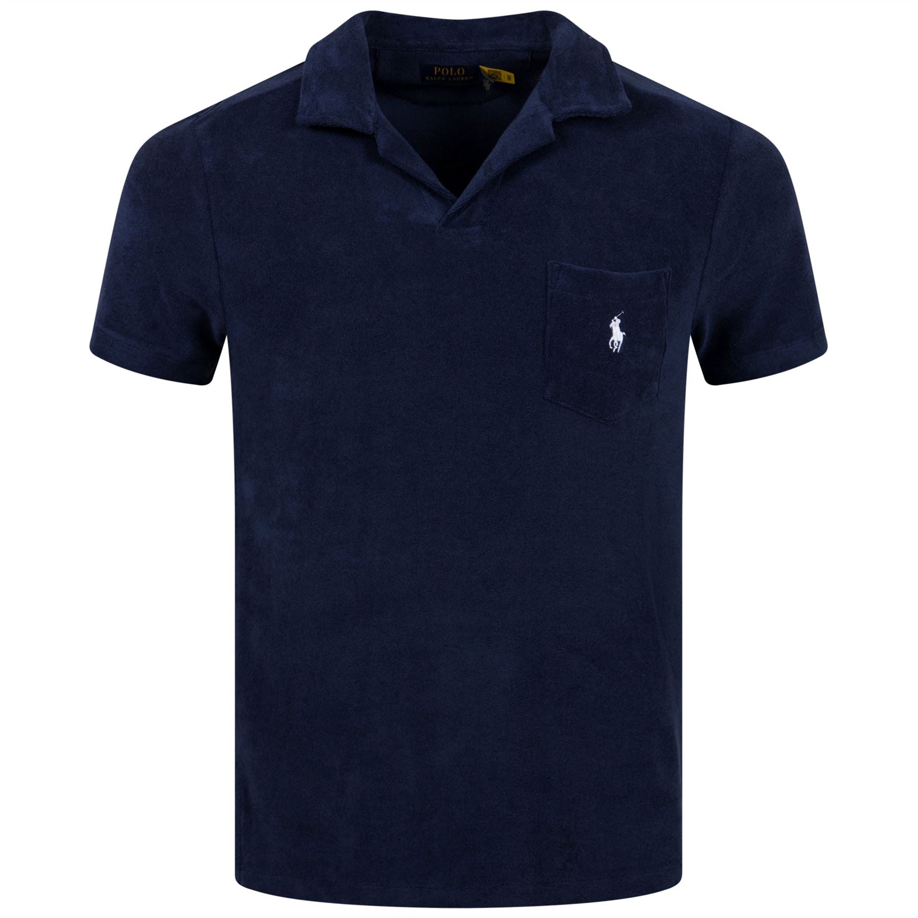 Polo Golf Classic Fit Cotton Knit Open Placket Polo Newport Navy - 2024