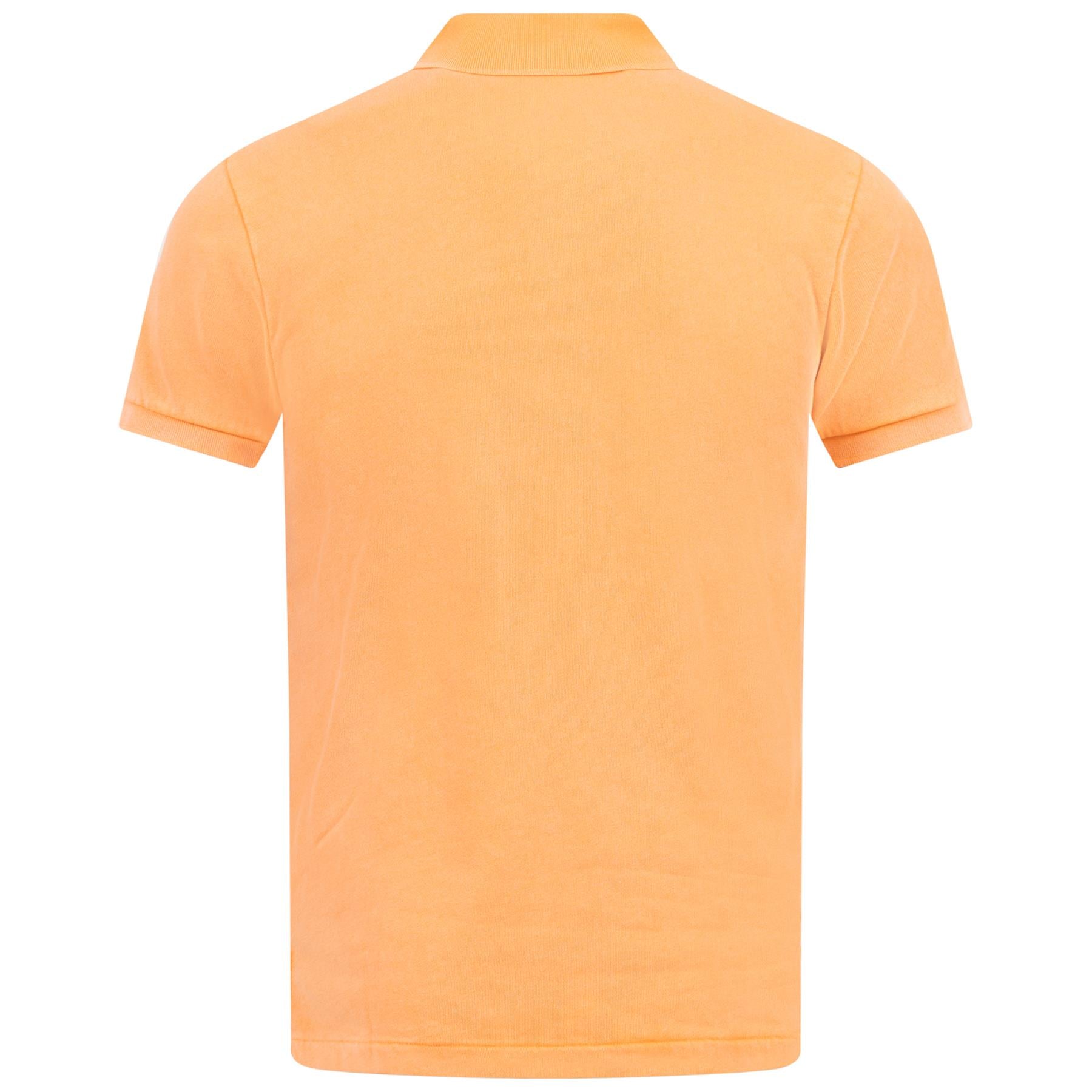 Polo Golf Slim Fit Cotton Knit Polo Summer Coral Orange - SU24