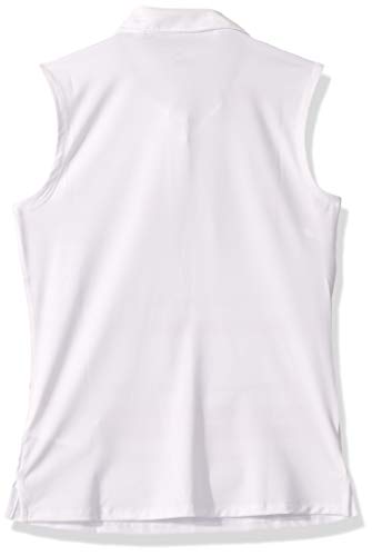 Puma Junior Girls Sleeveless Stripe Golf Polo