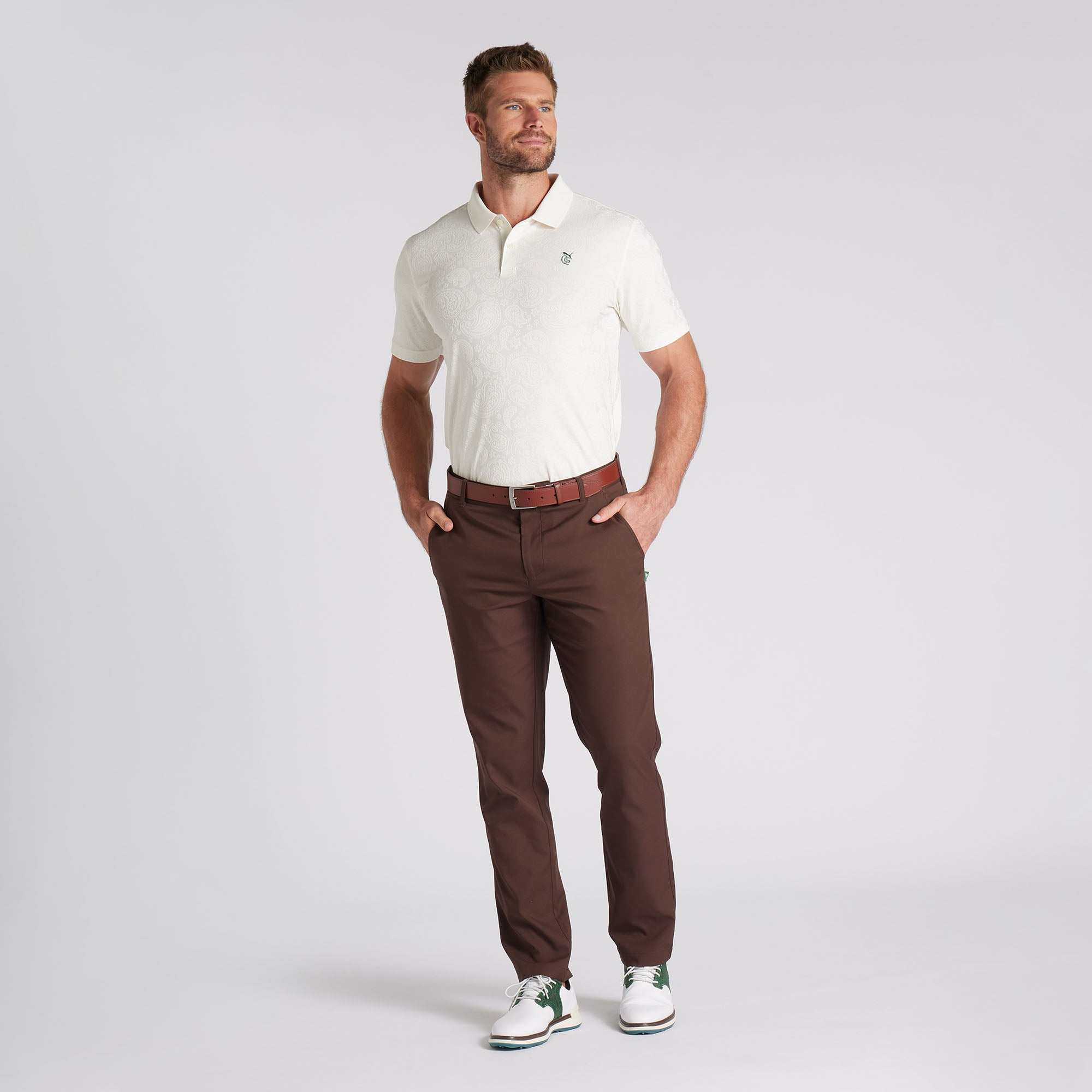 Puma x Quiet Golf Jacquard Paisley Golf Polo