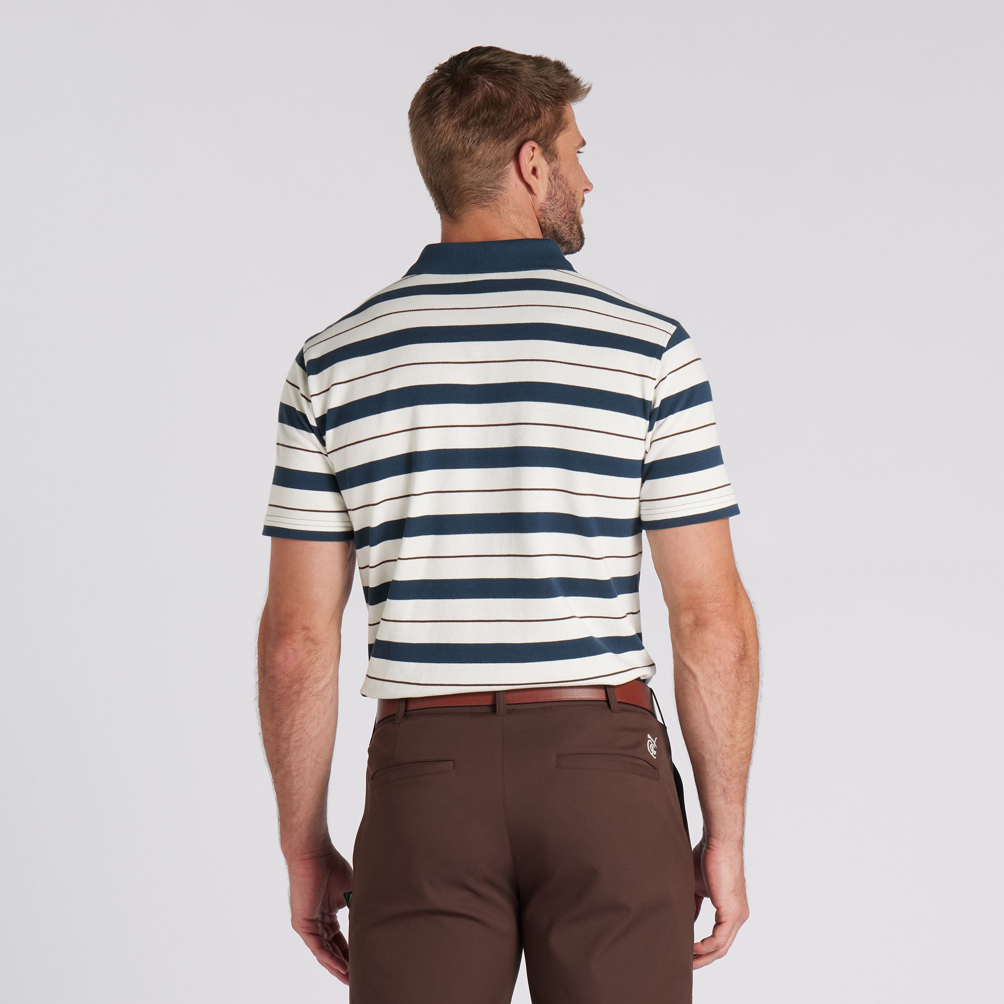 Puma x Quiet Golf Sunday Stripe Golf Polo