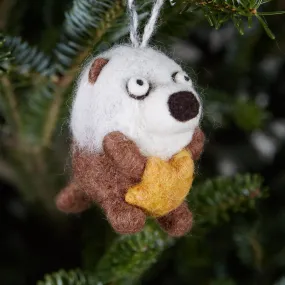 Sea Otter Wool Ornament