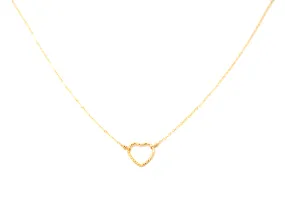 Small Shimmer Heart Necklace Wholesale