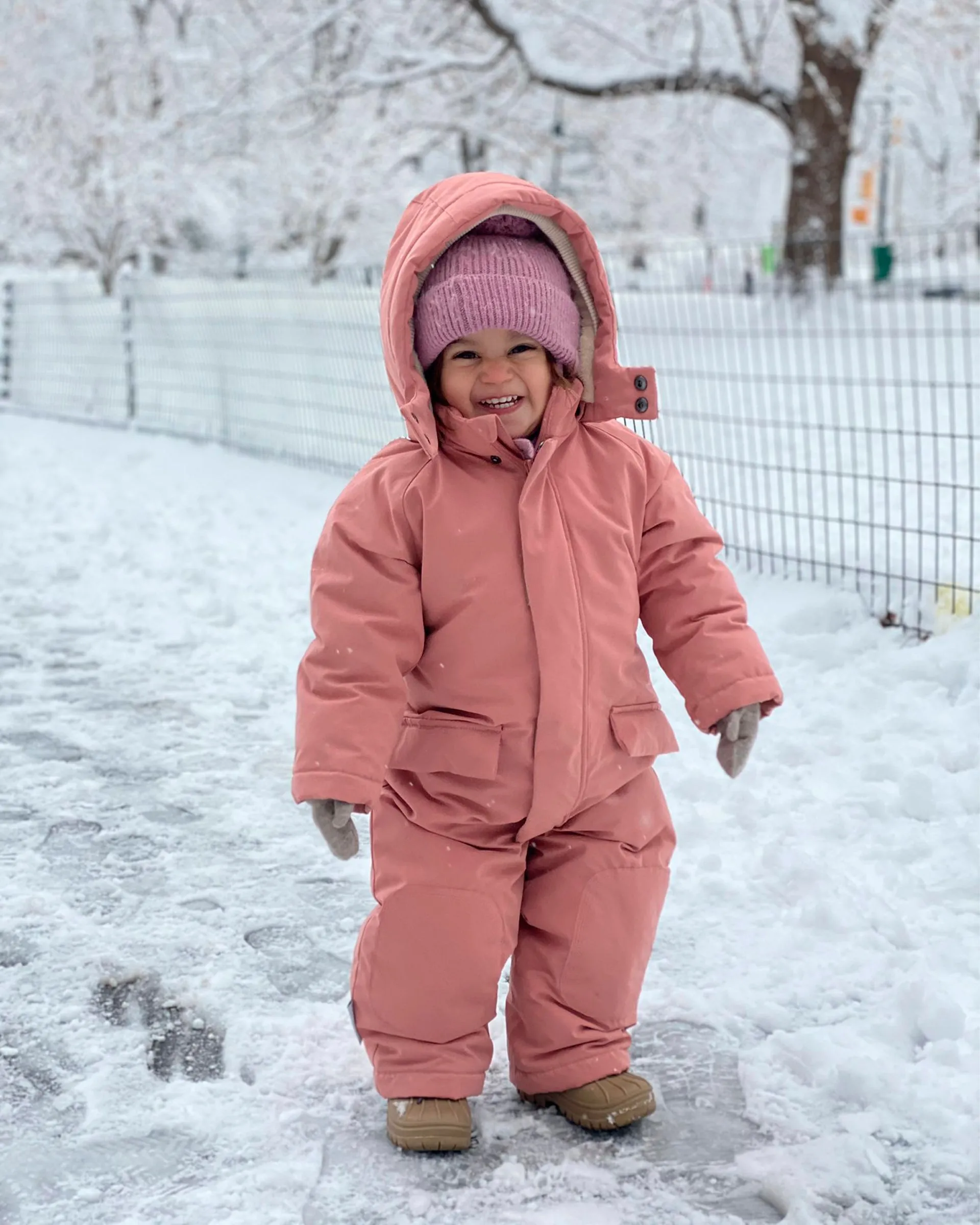 Snowsuit Grand - Benji Plush | Rose Dawn