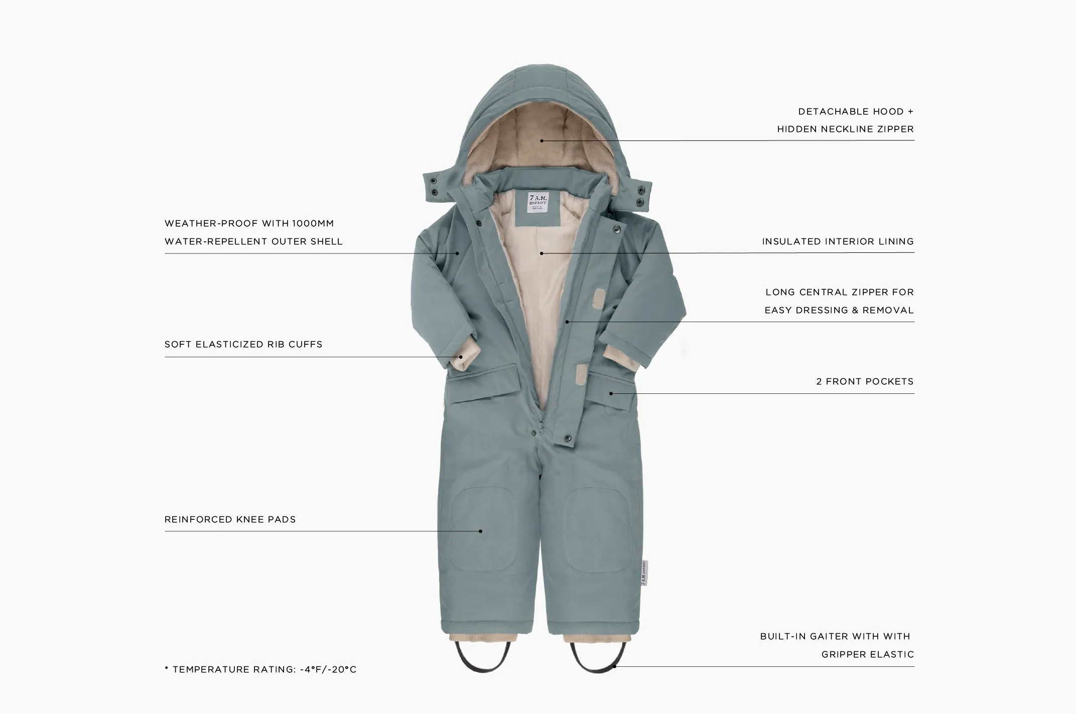 Snowsuit Grand - Benji Plush | Rose Dawn