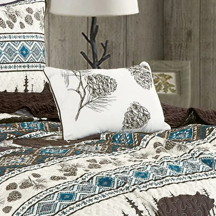 Southwestern Big Bear Aztec Quilt Coverlet