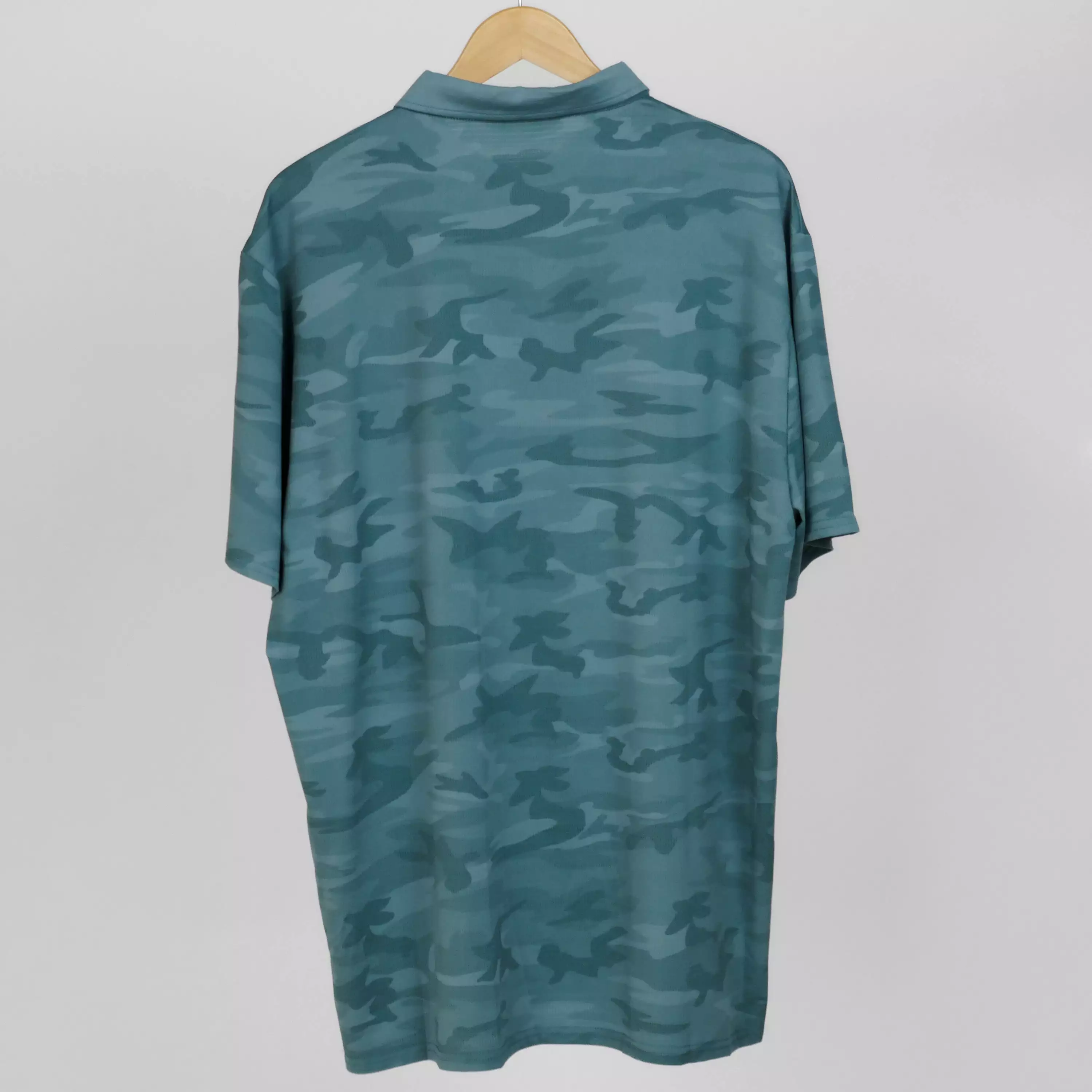 Teal 'Camo' Polo