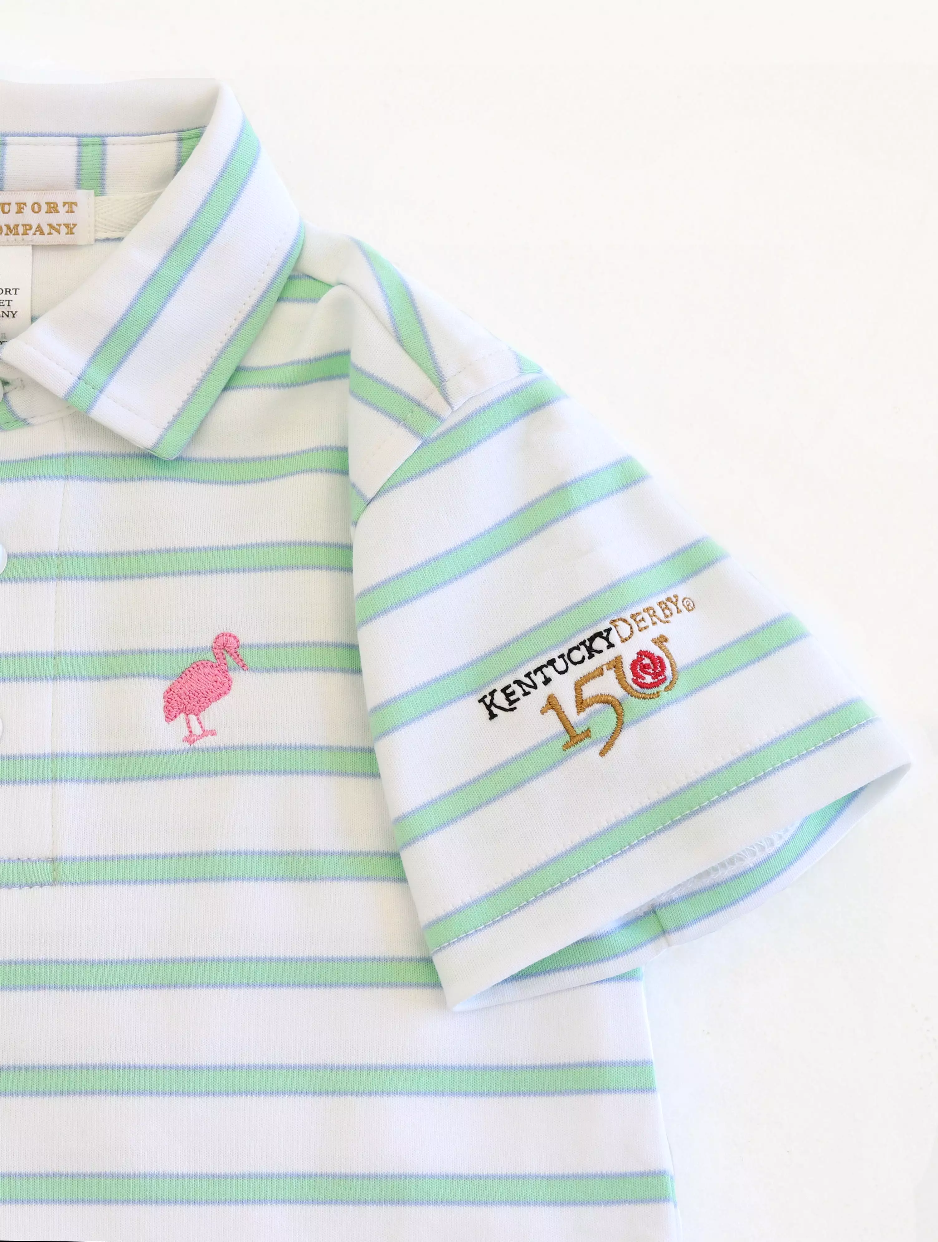 The Beaufort Bonnet Company - Kentucky Derby Stripe Prim and Proper Polo